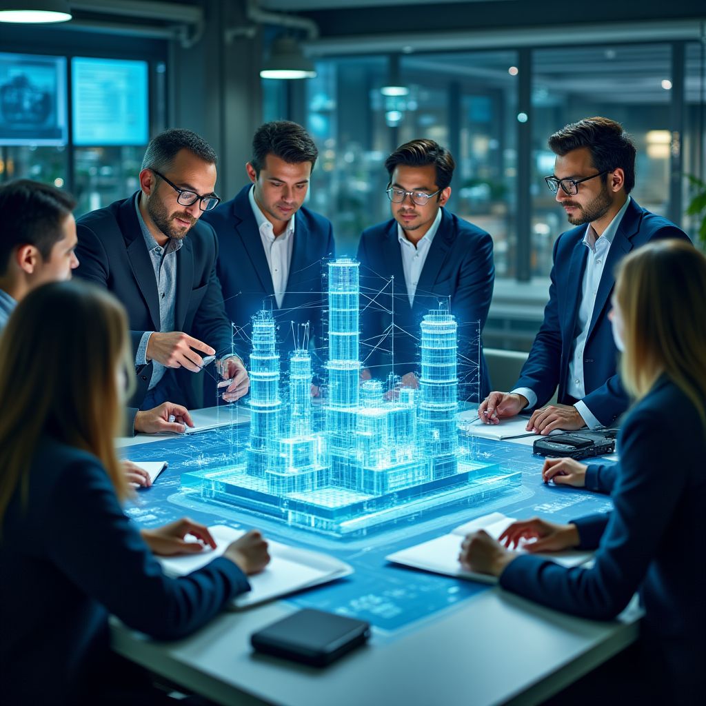 Mühendislerin çalıştığı inovasyon laboratuvarı